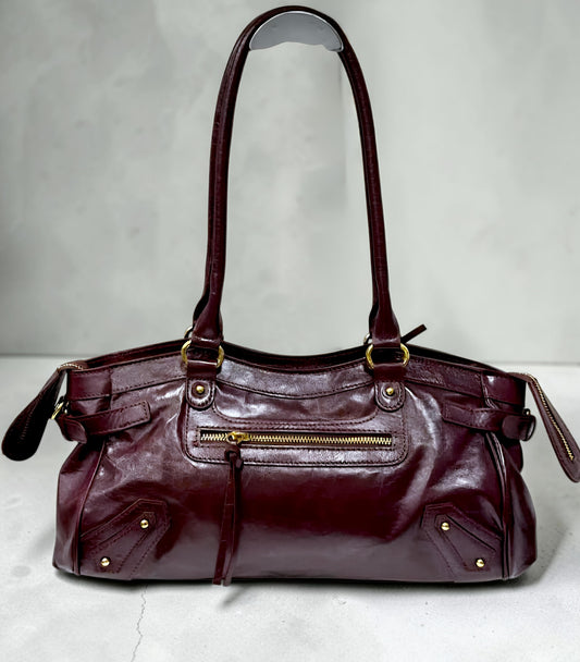 " Eloisa " Borsa a Spalla in Vera Pelle " Savage "