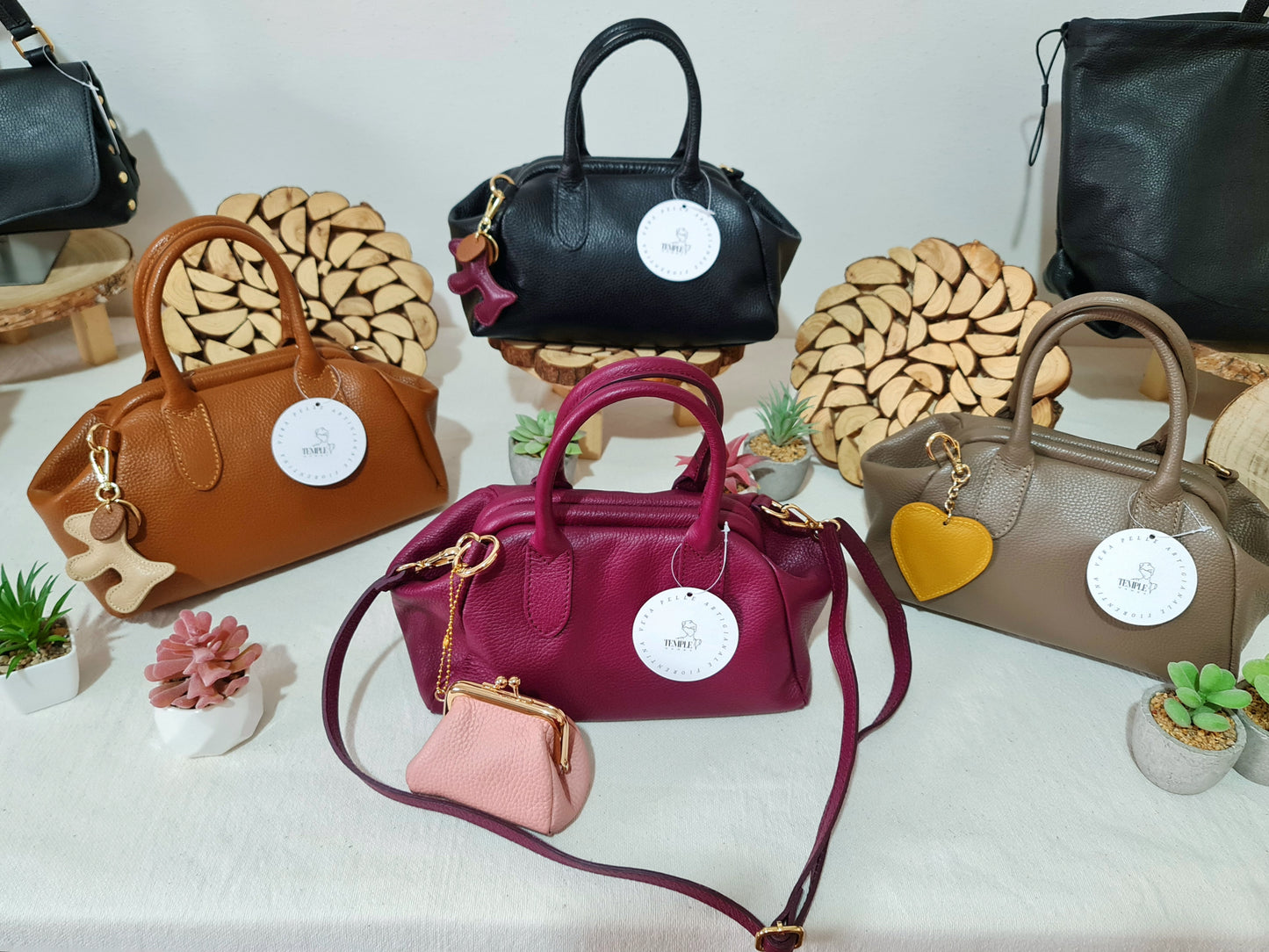BAULETTO APERTURA A SCATTO IN PELLE DOLLARO " MOIRA "