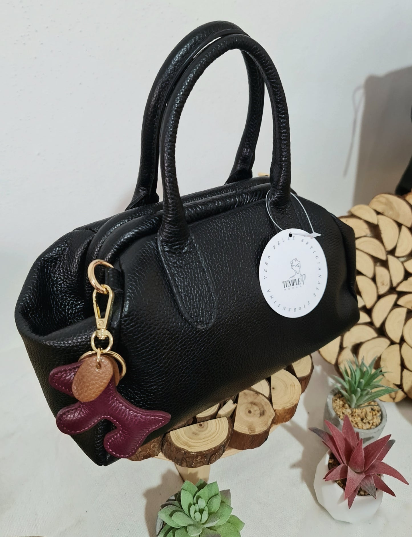 BAULETTO APERTURA A SCATTO IN PELLE DOLLARO " MOIRA "