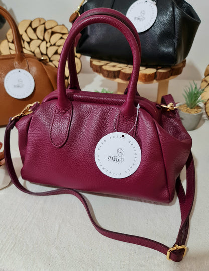BAULETTO APERTURA A SCATTO IN PELLE DOLLARO " MOIRA "