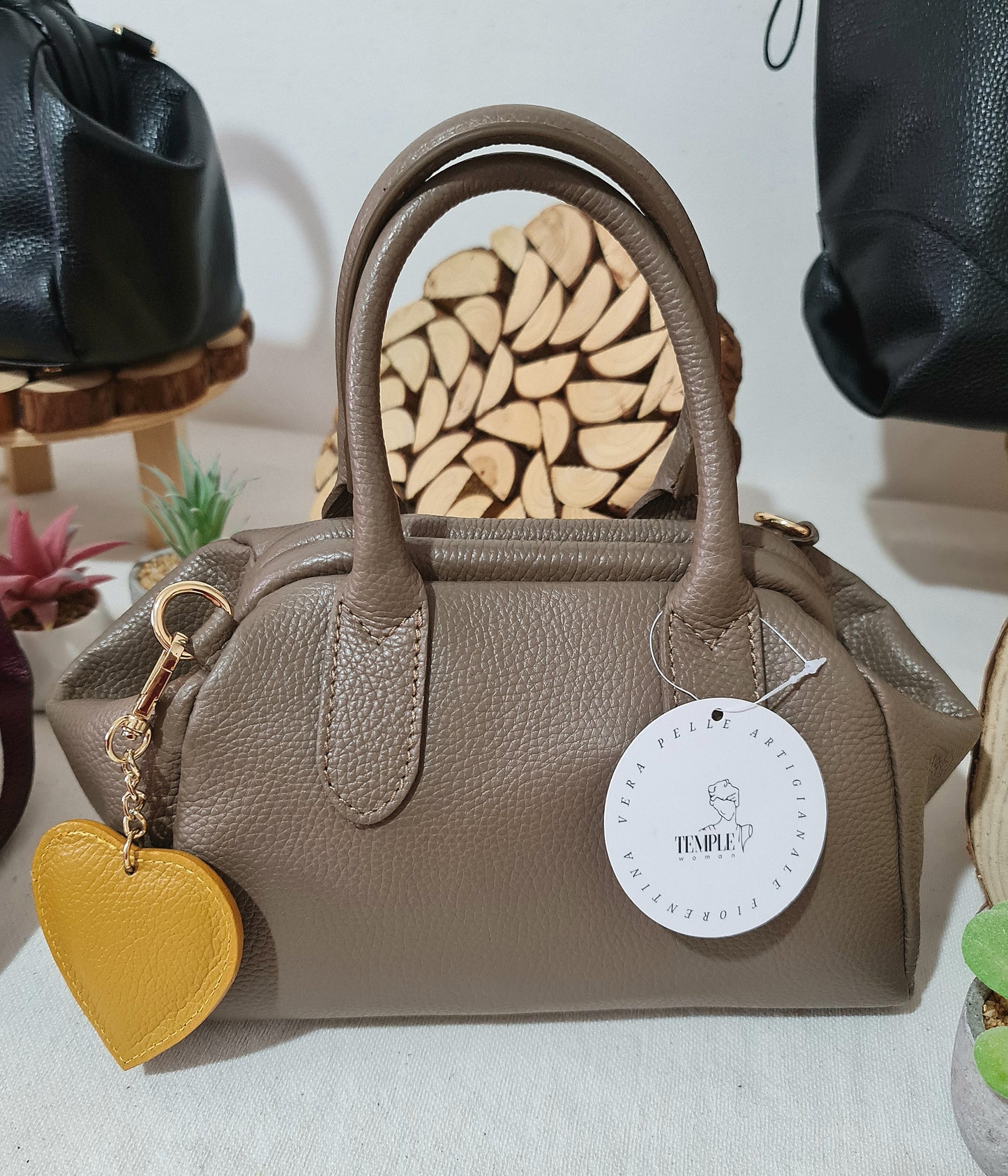 BAULETTO APERTURA A SCATTO IN PELLE DOLLARO " MOIRA "