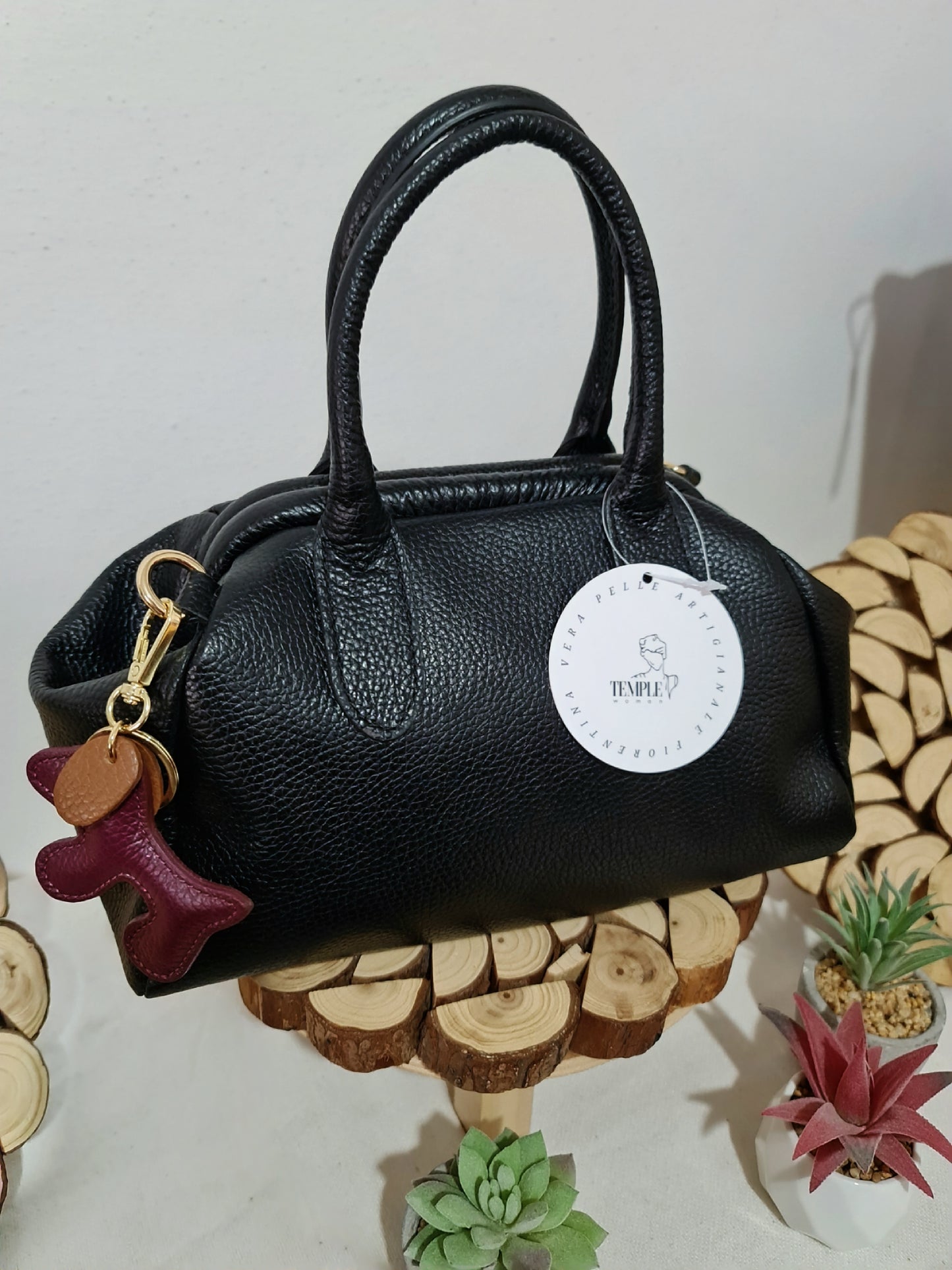 BAULETTO APERTURA A SCATTO IN PELLE DOLLARO " MOIRA "