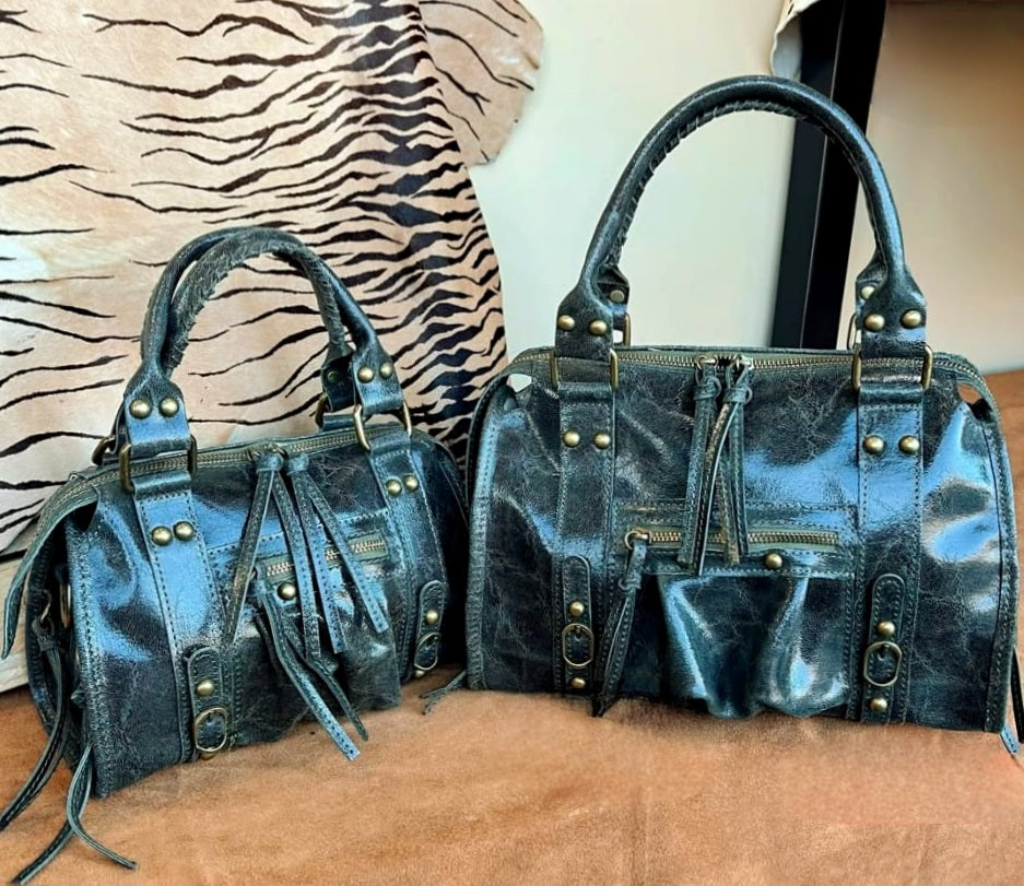 " RORY CANGIANTE Medio - Piccola " Borsa in Pelle Spazzolata Cangiante – Eccellenza Artigianale Fiorentina