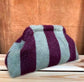 " MIA WINTER " Borsa Clutch Invernale a Righe in Tessuto Soft – Edizione Limitata