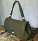 " STEFANIA SUEDE " Borsa a Spalla- Mano Modello Postina in Vera Pelle Camoscio con Tracolla