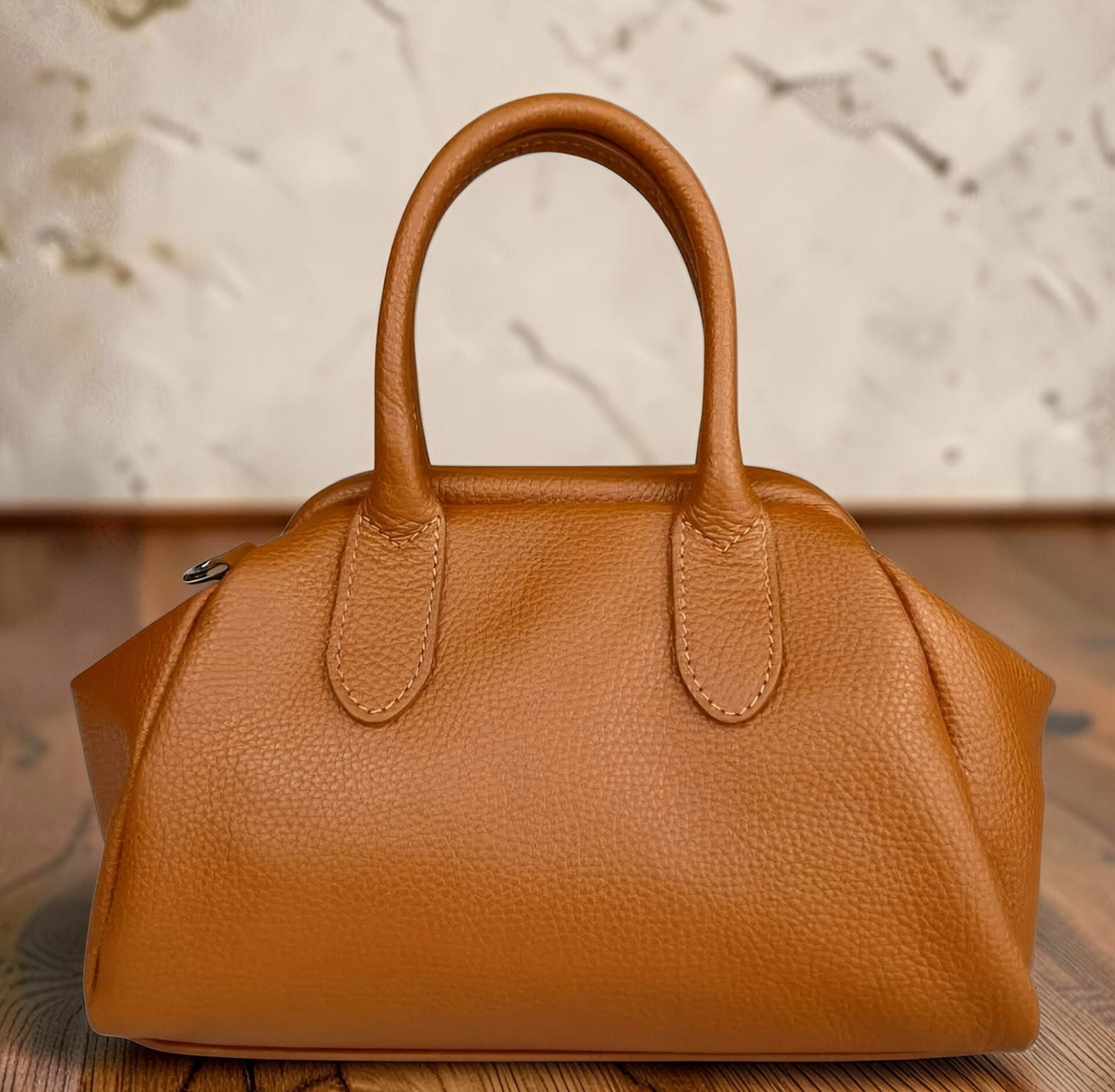 BAULETTO APERTURA A SCATTO IN PELLE DOLLARO " MOIRA "