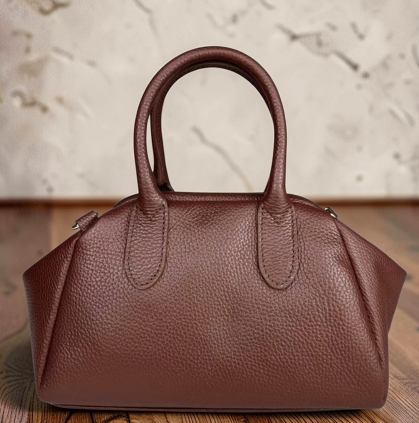 BAULETTO APERTURA A SCATTO IN PELLE DOLLARO " MOIRA "