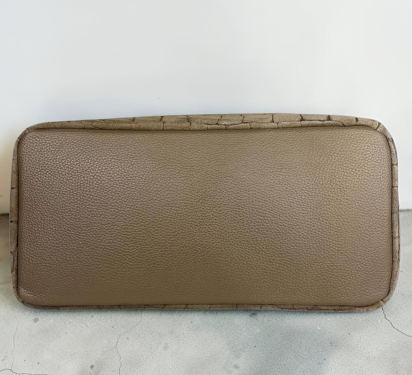 Borsa a Mano e Tracolla "Grace" in Vera Pelle Nabuk Stampa Crocco 3D e Dollaro