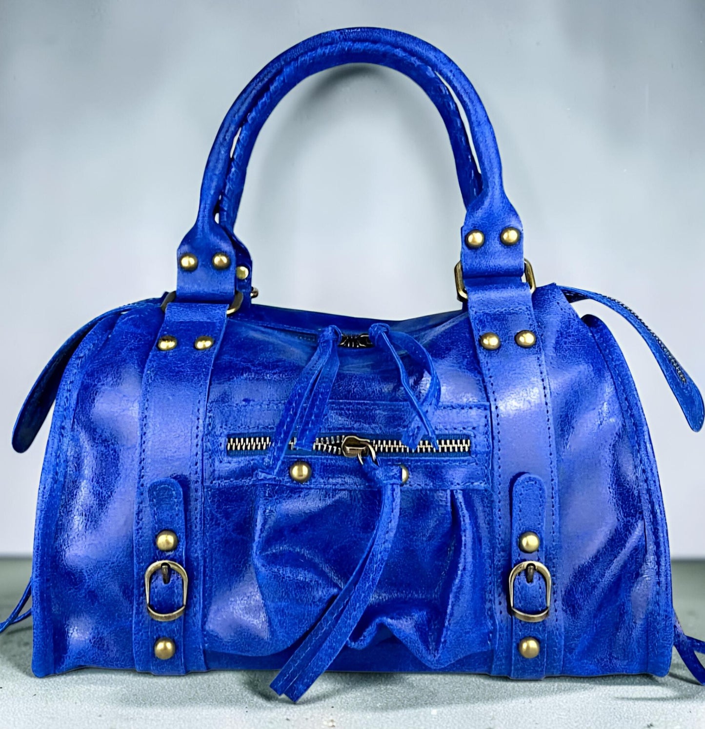" RORY CANGIANTE Media- Large " Borsa in Pelle Spazzolata Cangiante – Eccellenza Artigianale Fiorentina