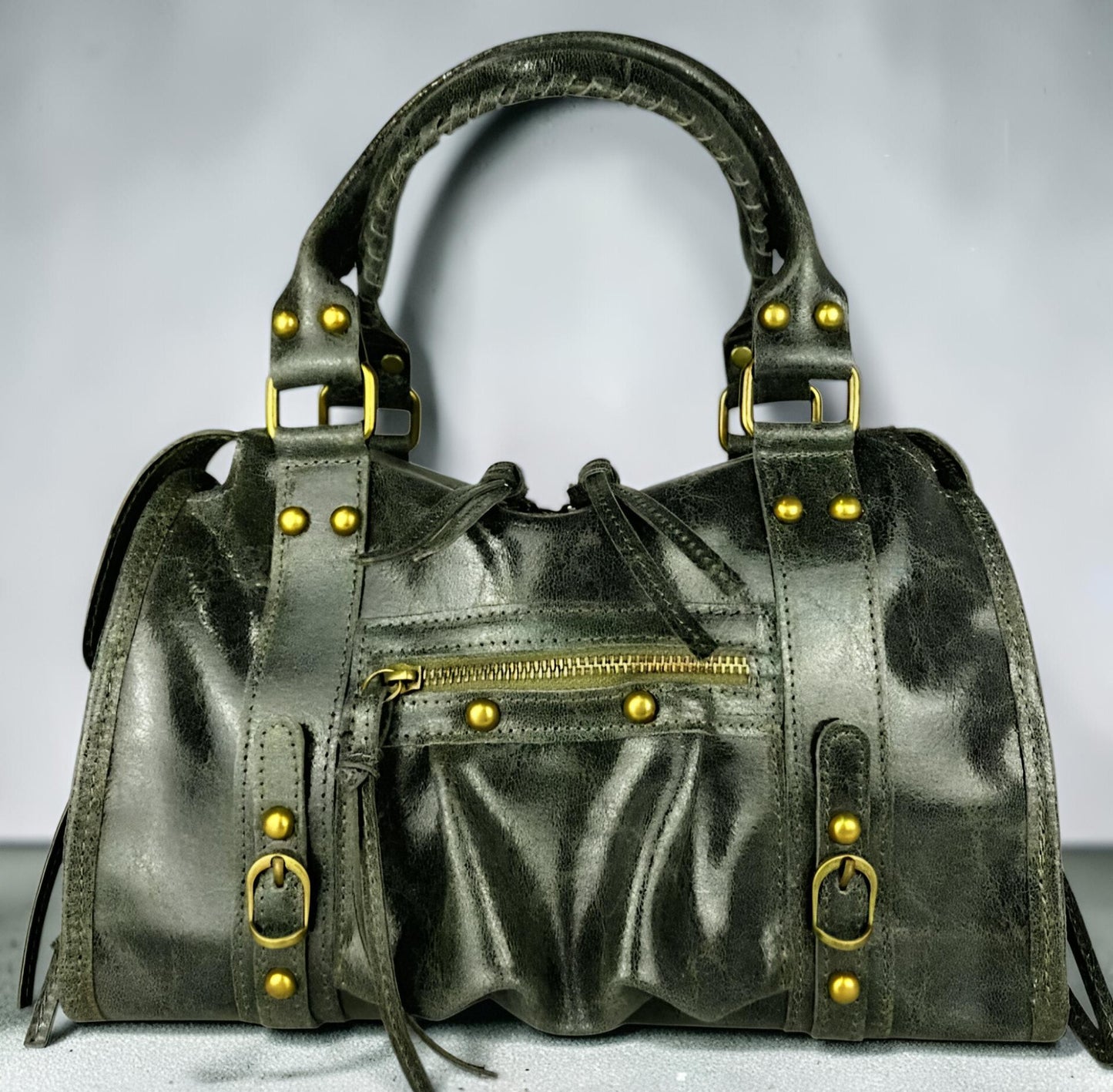 " RORY CANGIANTE Media- Large " Borsa in Pelle Spazzolata Cangiante – Eccellenza Artigianale Fiorentina