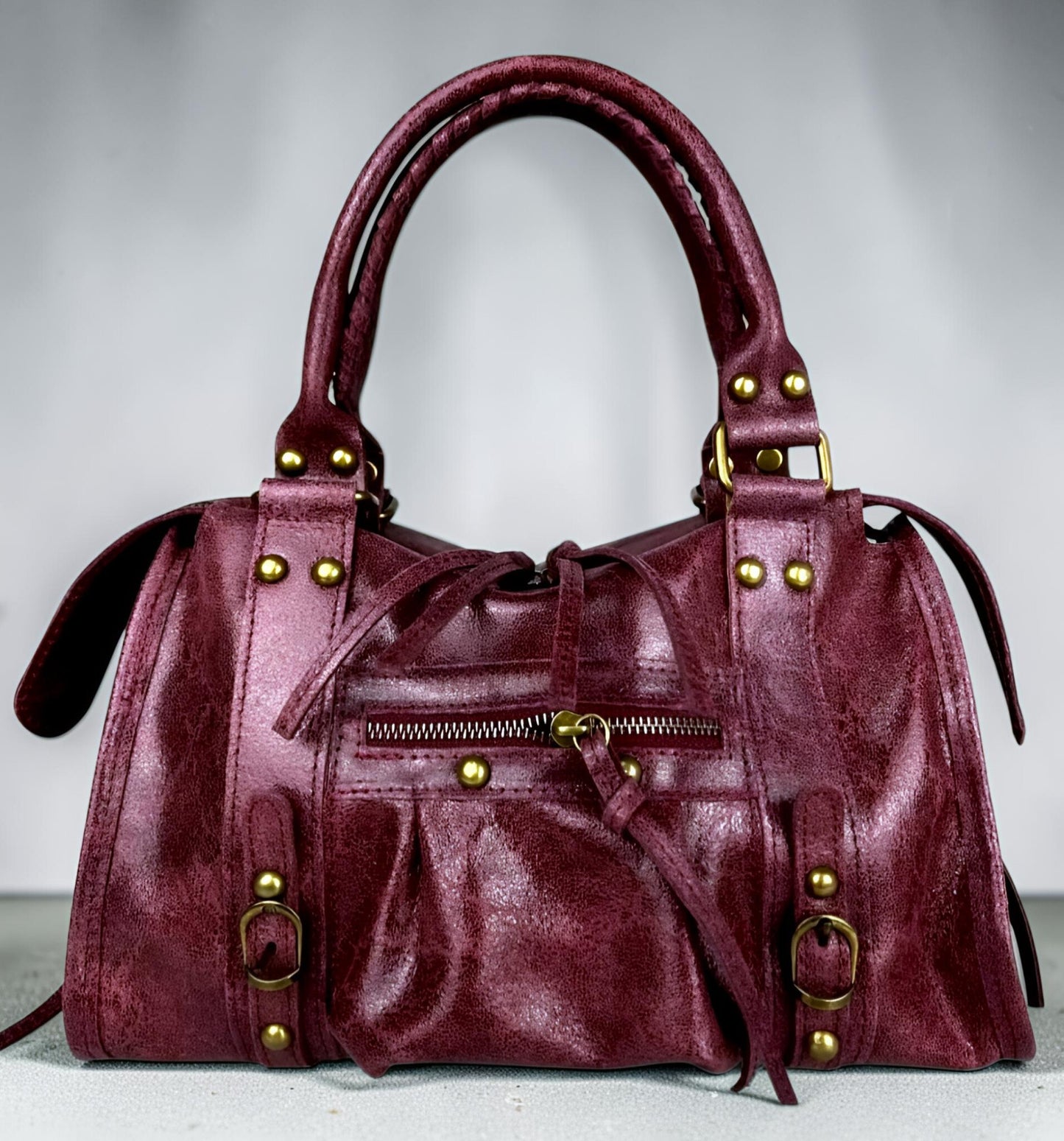 " RORY CANGIANTE Media- Large " Borsa in Pelle Spazzolata Cangiante – Eccellenza Artigianale Fiorentina
