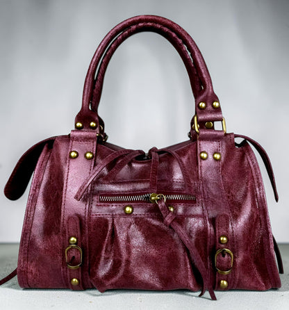 " RORY CANGIANTE Media- Large " Borsa in Pelle Spazzolata Cangiante – Eccellenza Artigianale Fiorentina