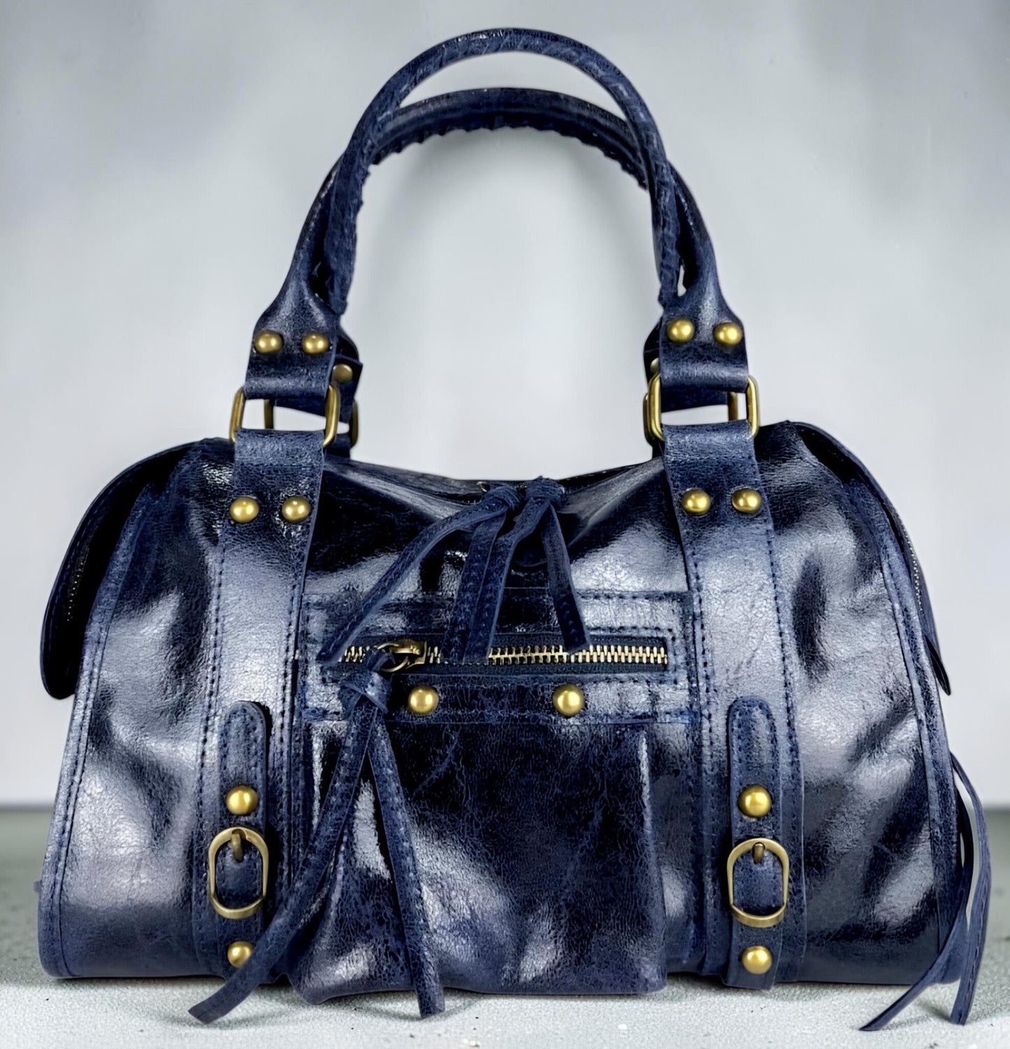 " RORY CANGIANTE Media- Large " Borsa in Pelle Spazzolata Cangiante – Eccellenza Artigianale Fiorentina