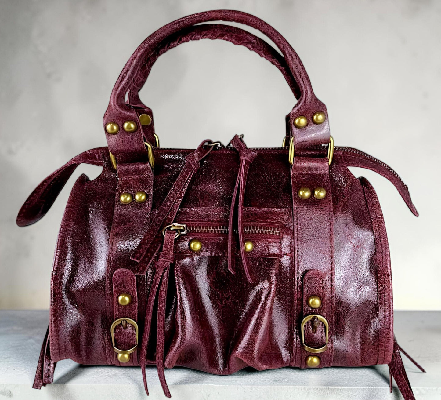 " RORY CANGIANTE Medio - Piccola " Borsa in Pelle Spazzolata Cangiante – Eccellenza Artigianale Fiorentina