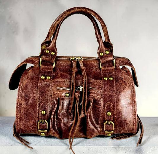 " RORY CANGIANTE Medio - Piccola " Borsa in Pelle Spazzolata Cangiante – Eccellenza Artigianale Fiorentina