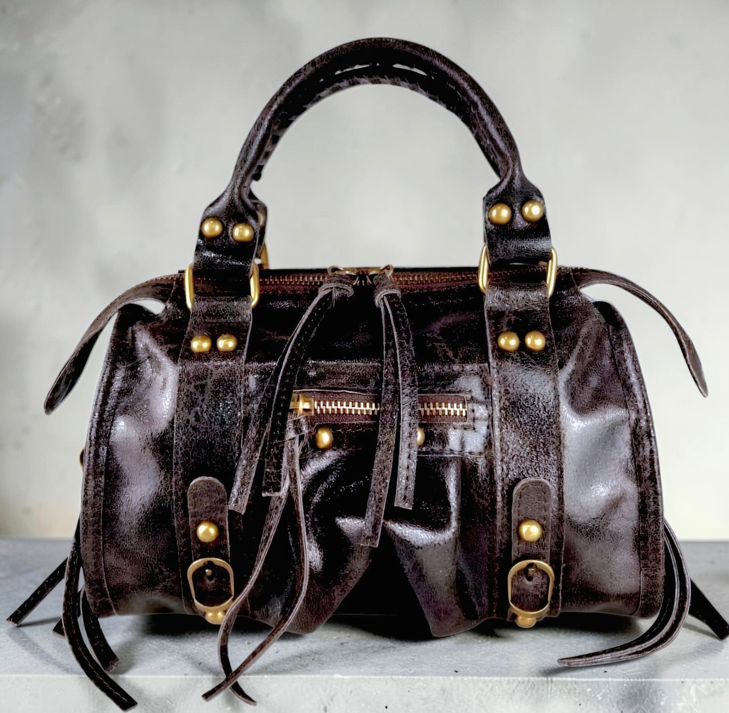 " RORY CANGIANTE Medio - Piccola " Borsa in Pelle Spazzolata Cangiante – Eccellenza Artigianale Fiorentina