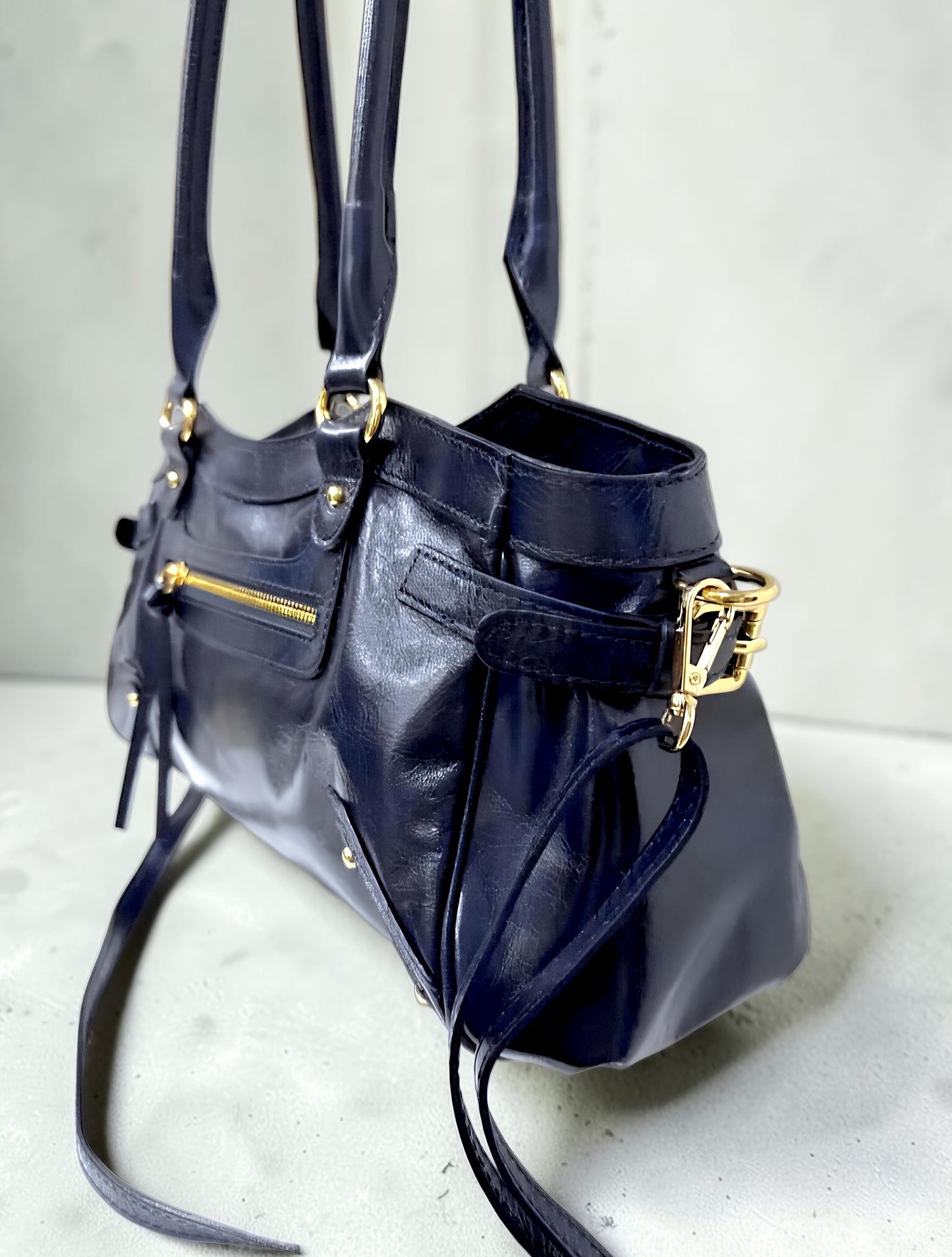 " Eloisa " Borsa a Spalla in Vera Pelle " Savage "