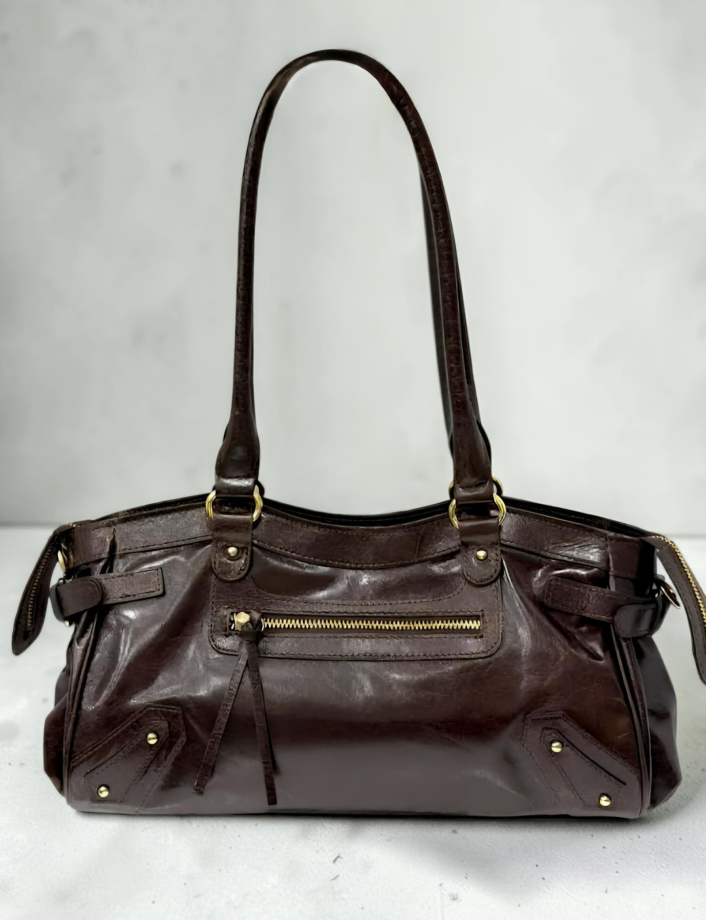 " Eloisa " Borsa a Spalla in Vera Pelle " Savage "
