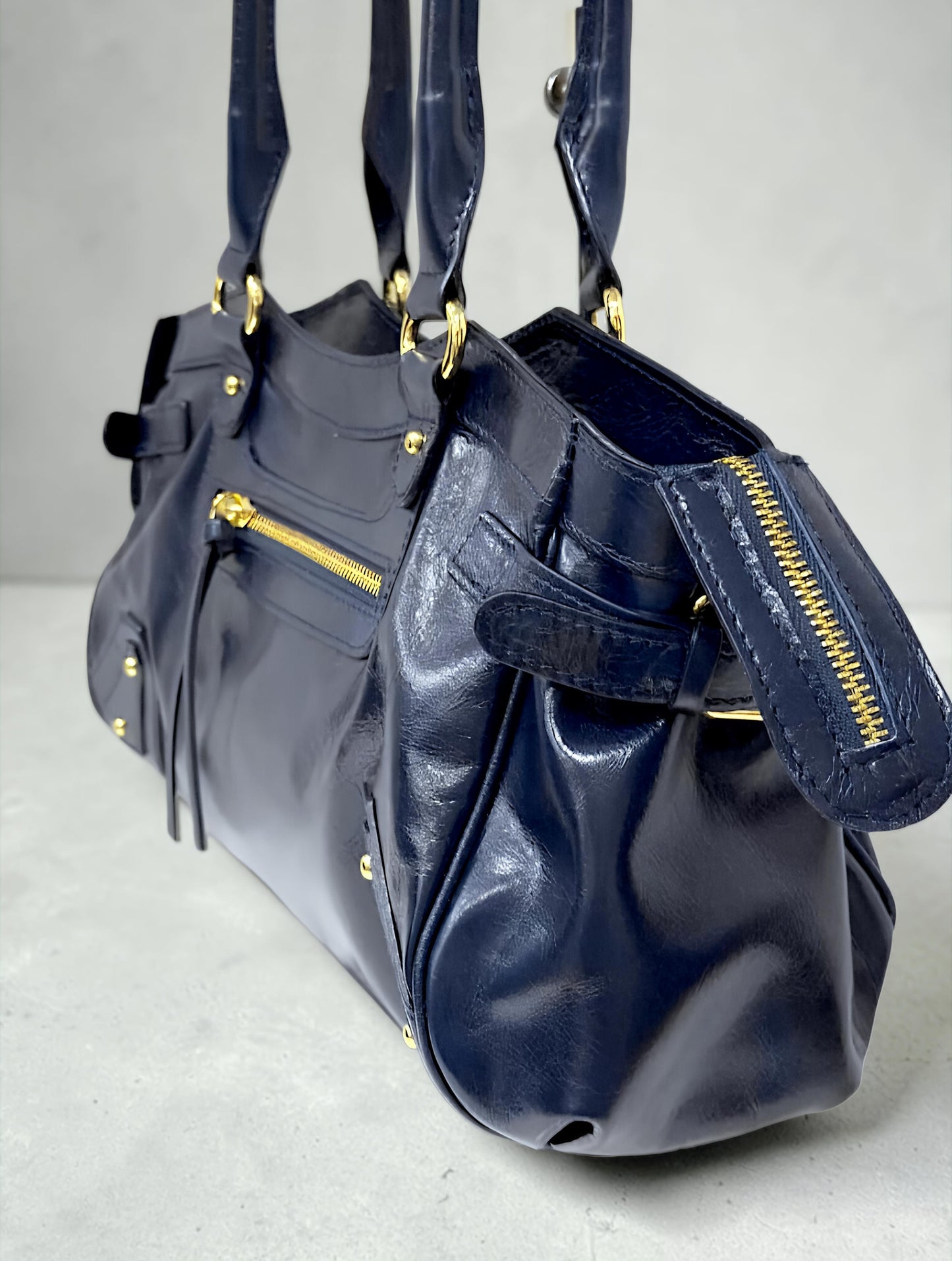 " Eloisa " Borsa a Spalla in Vera Pelle " Savage "
