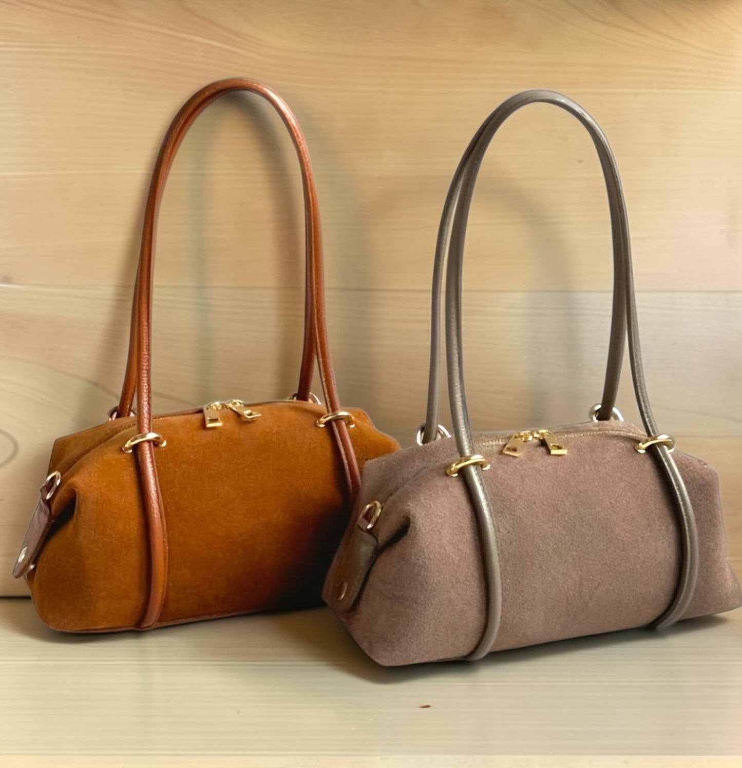 Borsa " Sofia " in Vera Pelle Suede e Dollaro – L'Eccellenza dell'Artigianato Fiorentino