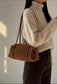 Borsa " Sofia " in Vera Pelle Suede e Dollaro – L'Eccellenza dell'Artigianato Fiorentino